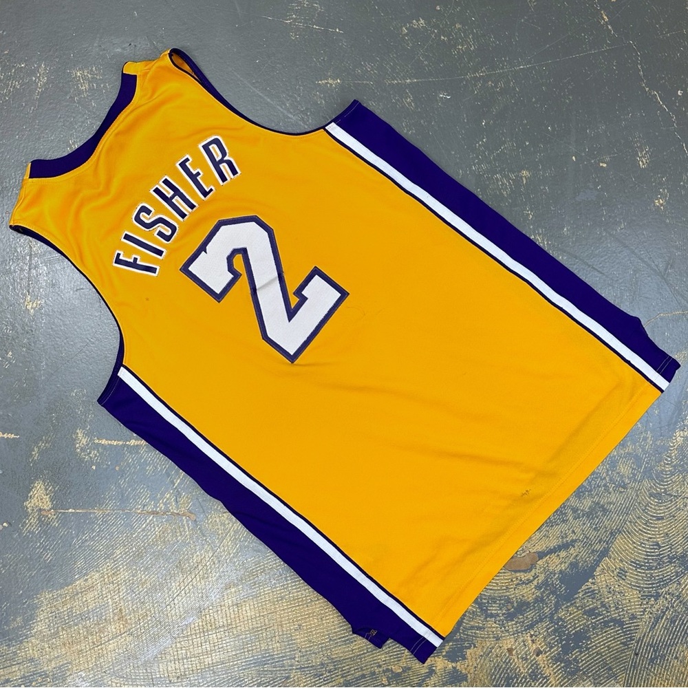 Adidas Derek Fisher Los Angeles Lakers Swingman Jersey Small 2NBA 7912A